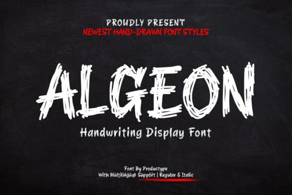 Algeon: The Handdrawn Display Font for Unique Digital Branding