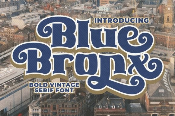Blue Bronx Font for Bold Branding and Eye-Catching Design