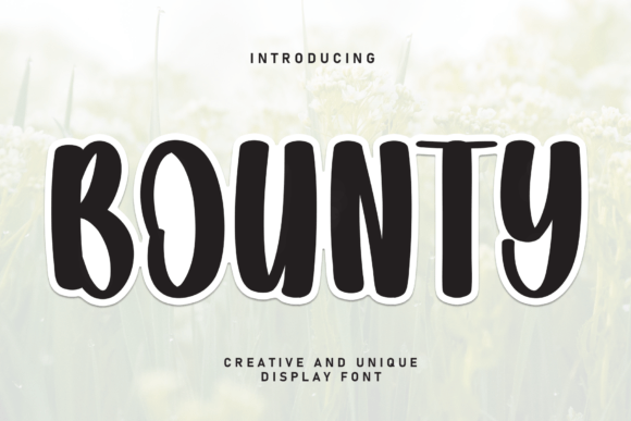 Bounty: The Sweet Handwritten Display Font for Editorial Design