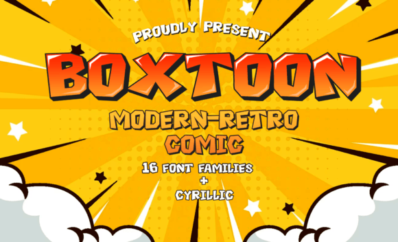 Boxtoon: A Playful Display Font for Modern Editorial Design