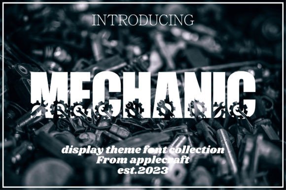 Bring Your Craft Projects to Life with the Mechanic Display Font