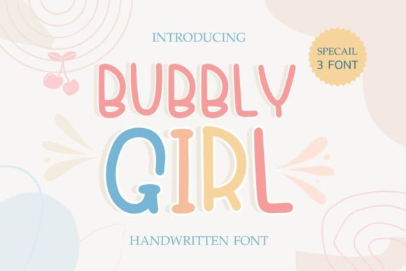Bubbly Girl: The Romantic Display Font for Editorial Design