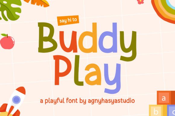 Buddy Play: A Fun Display Typeface for Branding