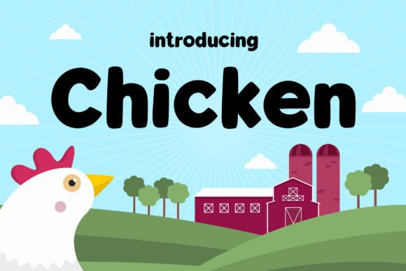 Chicken Font for Bold and Playful Campaign Designs