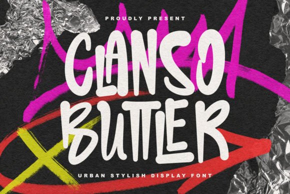 Clanso Buttler: A Stylish Display Font for Creative Makers