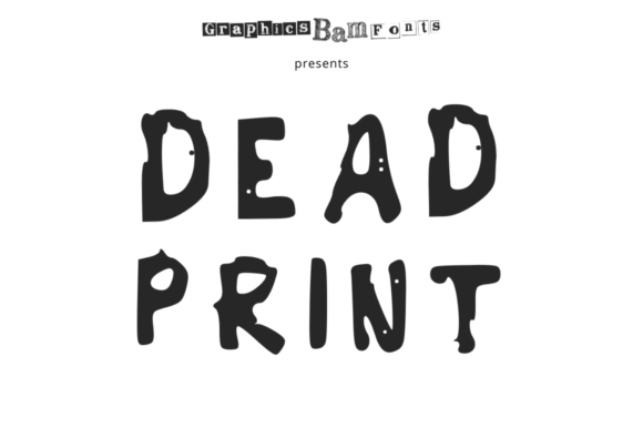 Dead Print Regular for Bold Branding and Eye-Catching Campaigns