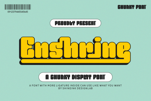 Enshrine: A Groovy Display Font for Bold Editorial Design