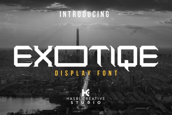 Exotiqe: A Display Font for Bold Editorial Statements