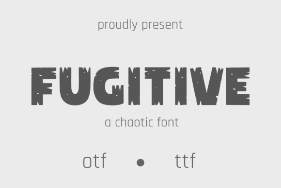 Fugitive Font for Handmade Labels and Bold Branding