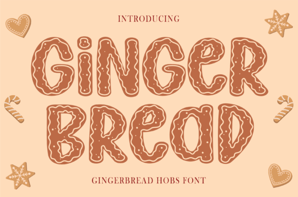 Gingerbread Hobs Display Font for Festive Web Design