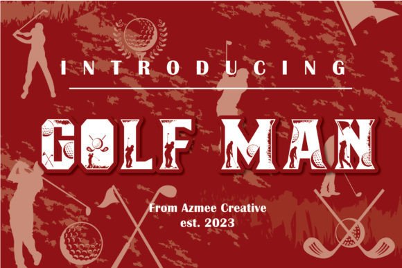 Golf Man Font for Bold Branding and Playful Design
