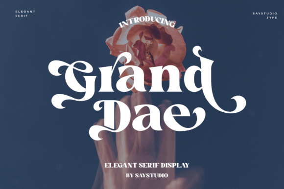 Grand Dae: A Bold Display Font for Handmade Creations
