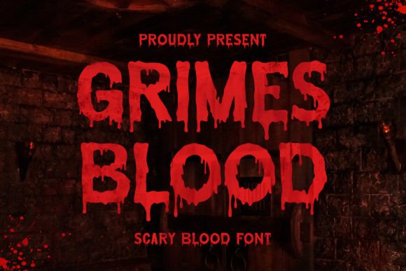 Grimes Blood Font for Bold Craft Projects