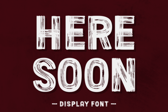Here Soon Font for Vintage Branding and Creative Web Projects