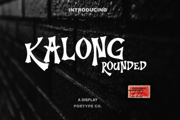 Kalong Rounded: The Spine-Chilling Display Font for Handmade Creators