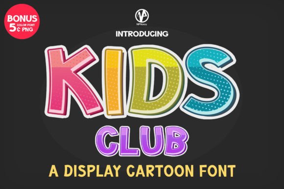 Kids Club: A Playful Display Typeface for Modern Editorial Design