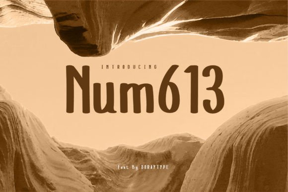 Num613: A Handmade Font for Authentic Editorial Design