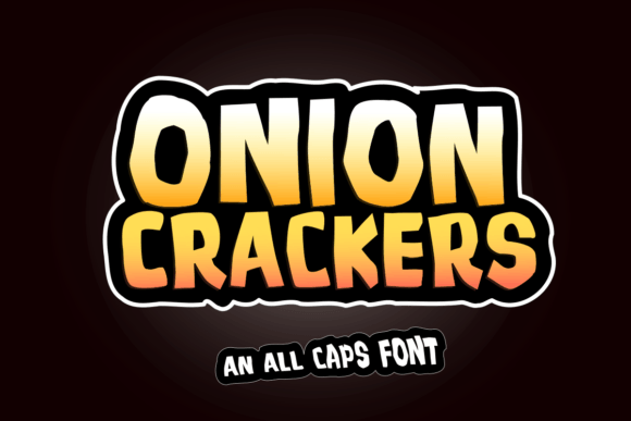 Onion Crackers Display Font for Editorial Projects
