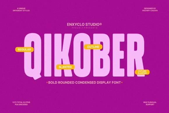 Qikober: The Bold Rounded Condensed Font for Modern Branding
