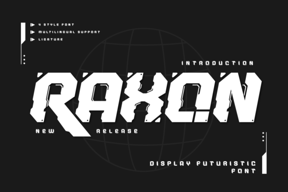 Raxon: A Futuristic Mecha Display Typeface