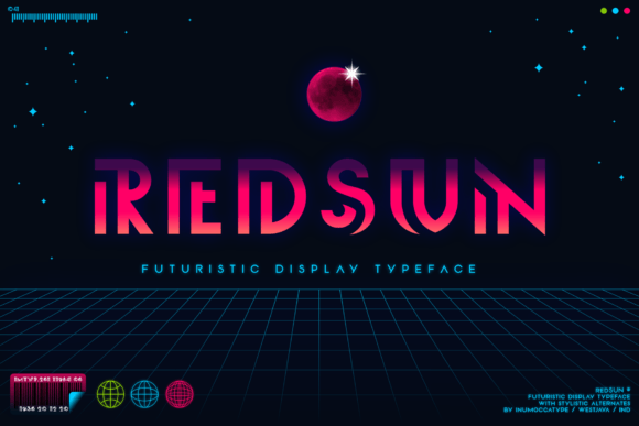 Redsun Font: A Modern Display Typeface for Design Projects