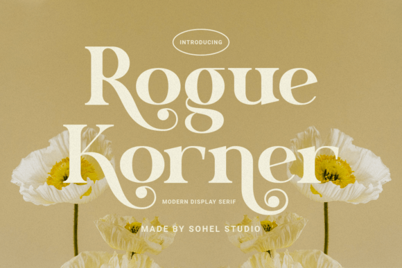 Rogue Korner: A Retro Display Serif for Editorial Design