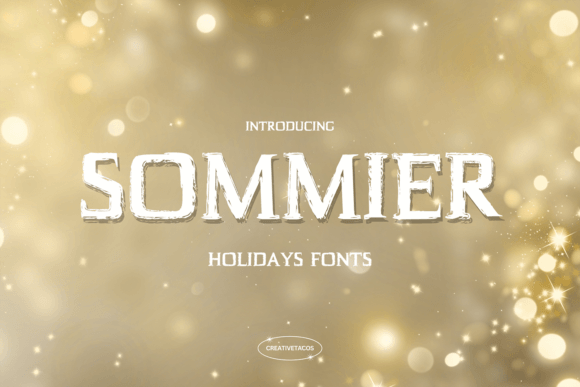 Sommier: The Brush Typeface for Handmade Creators
