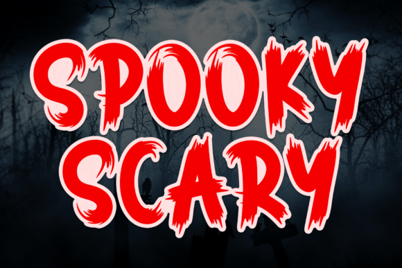 Spooky Scary: A Premium Display Font for Halloween Creations
