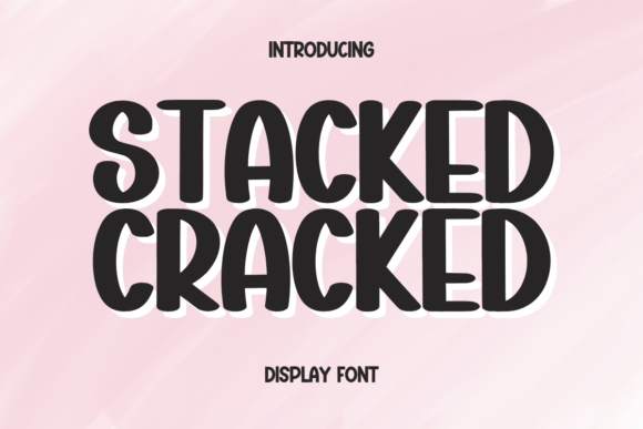 Stucked Cracked Font for Elegant Handmade Projects