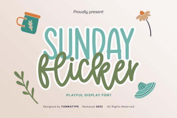 Sunday Flicker: A Whimsical Display Font for Web Design