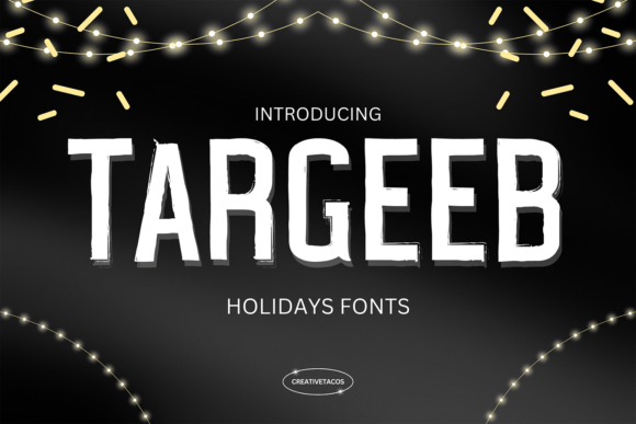Targeeb: The Bold Brush Typeface for Handmade Branding